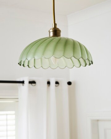 Dalia Scallop Glass Ceiling Pendant