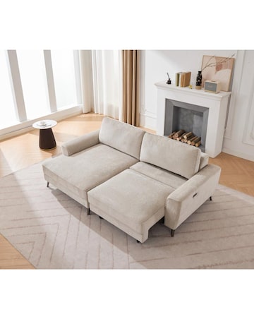 Miller Power Roll out Recliner Corner Sofa bed