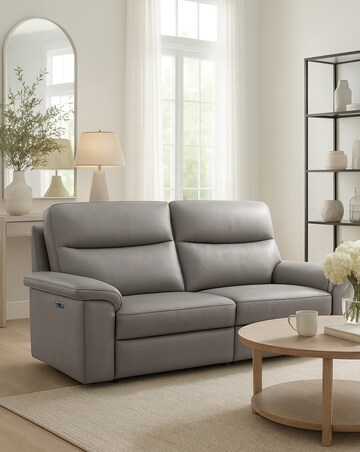 Aspire Corvan Leather Recliner 3 Seater