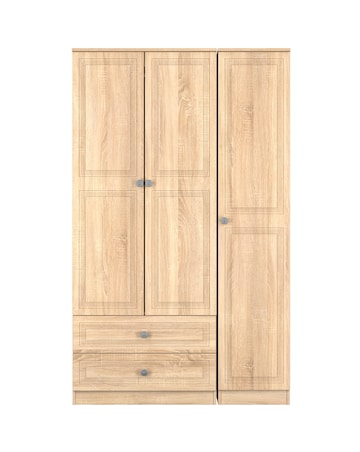 Richmond Triple Wardrobe with 2 Drawers