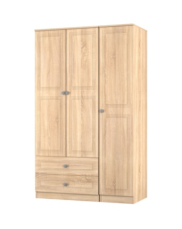 Richmond Triple Wardrobe with 2 Drawers