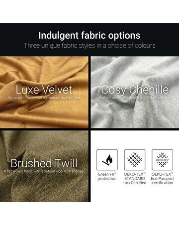 Jay-Be Heritage Cosy Chenille 2 Seater Sofa Bed with E-Pocket Mattress