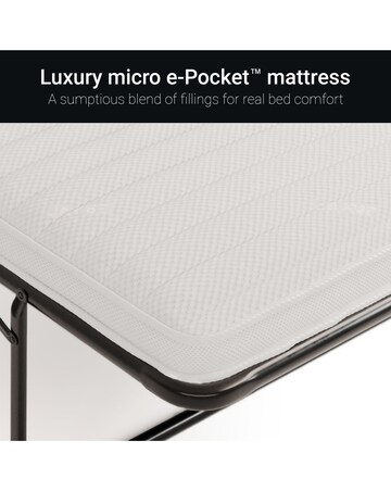Jay-Be Heritage Luxe Velvet 2 Seater Sofa Bed with E-Pocket Mattress