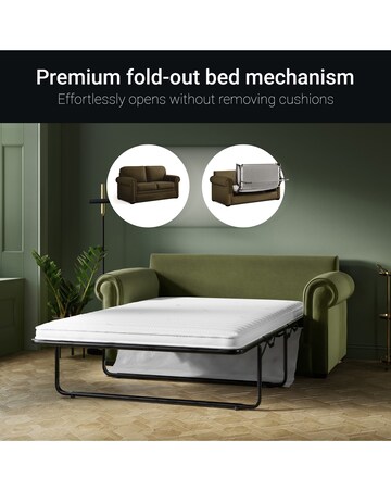 Jay-Be Heritage Brushed Twill 2 Seater Sofa Bed with E-Pocket Mattress