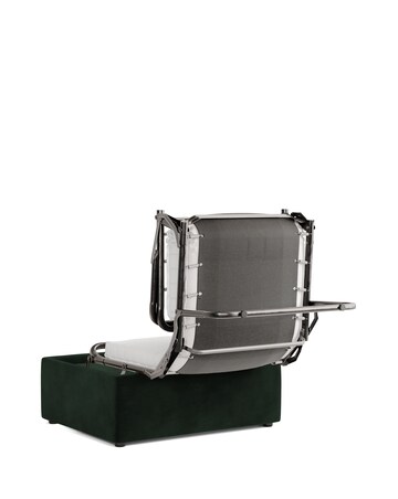 Jay-Be Luxe Velvet Footstool Bed with Comfort Mattress