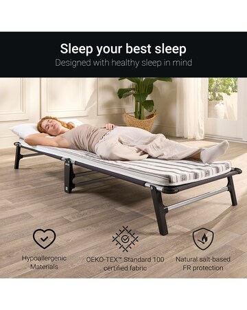 Jay-Be ME70 Mobile Folding Bed with Comfort Mattress Single