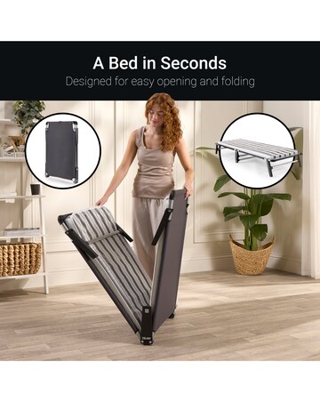 Jay-Be ME70 Mobile Folding Bed with Comfort Mattress Single