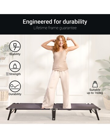 Jay-Be ME70 Mobile Folding Bed with Comfort Mattress Single