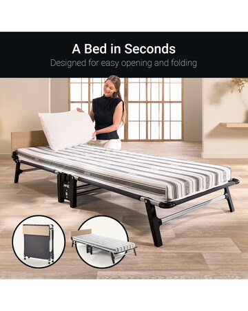 Jay-Be QE80 Quick Folding Bed with Comfort Mattress Single
