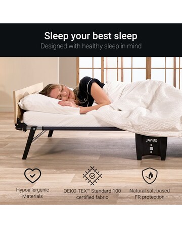 Jay-Be QE80 Quick Folding Bed with Comfort Mattress Single