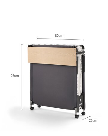 Jay-Be QE80 Quick Folding Bed with Comfort Mattress Single