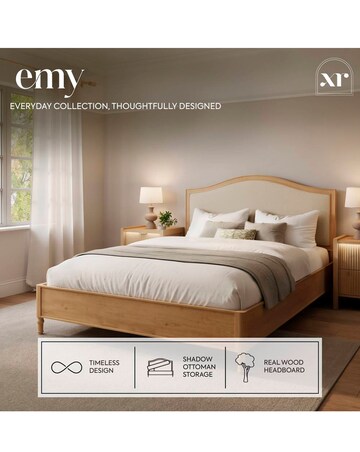 Emy French Style Wooden Hidden Ottoman Bed
