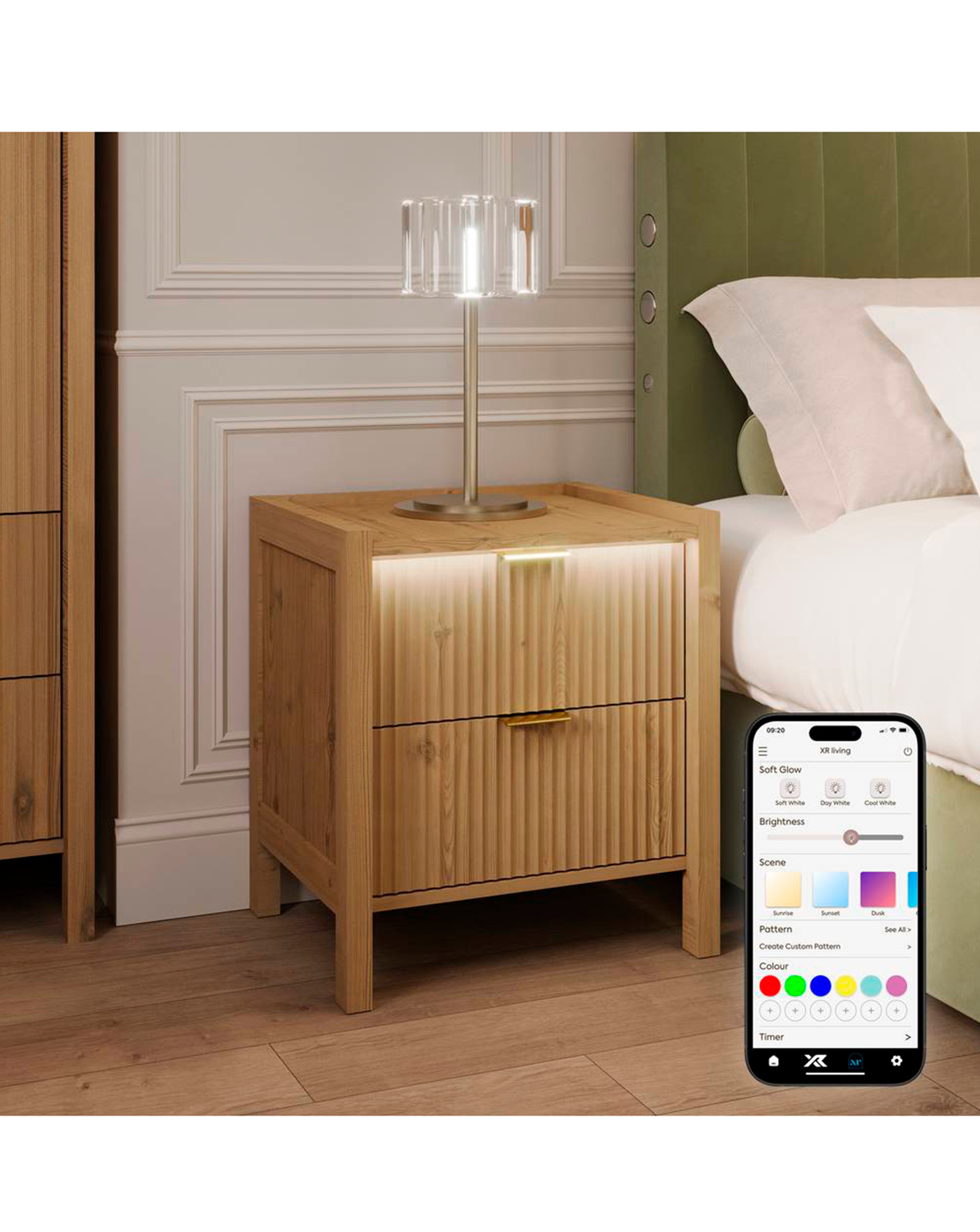 New In - Dakota Side Table with Lights