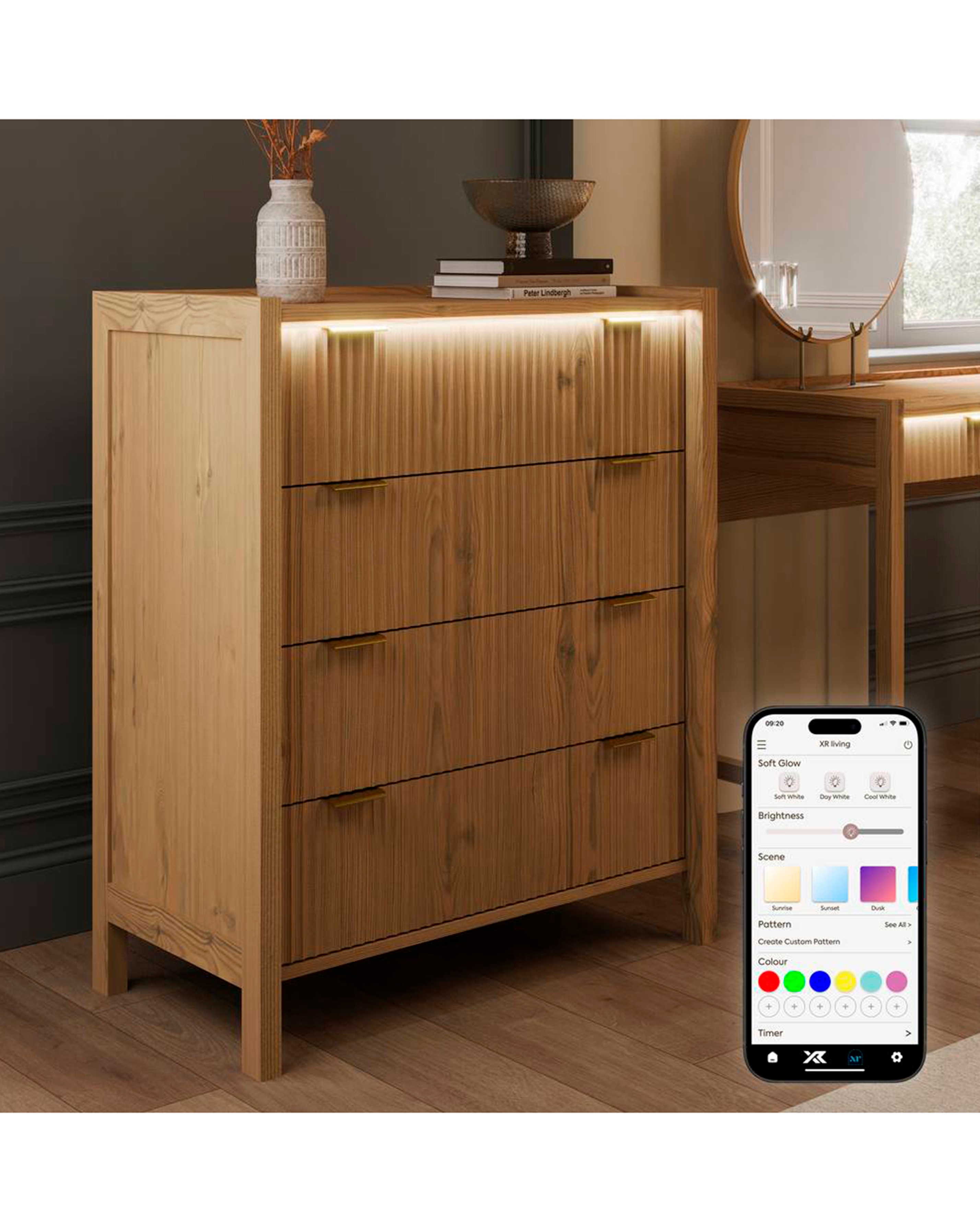 New In - Dakota Chest of Drawers with Lights