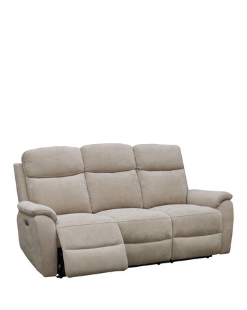 Aspire Kingsmere Fabric Power Recliner 3 seater sofa