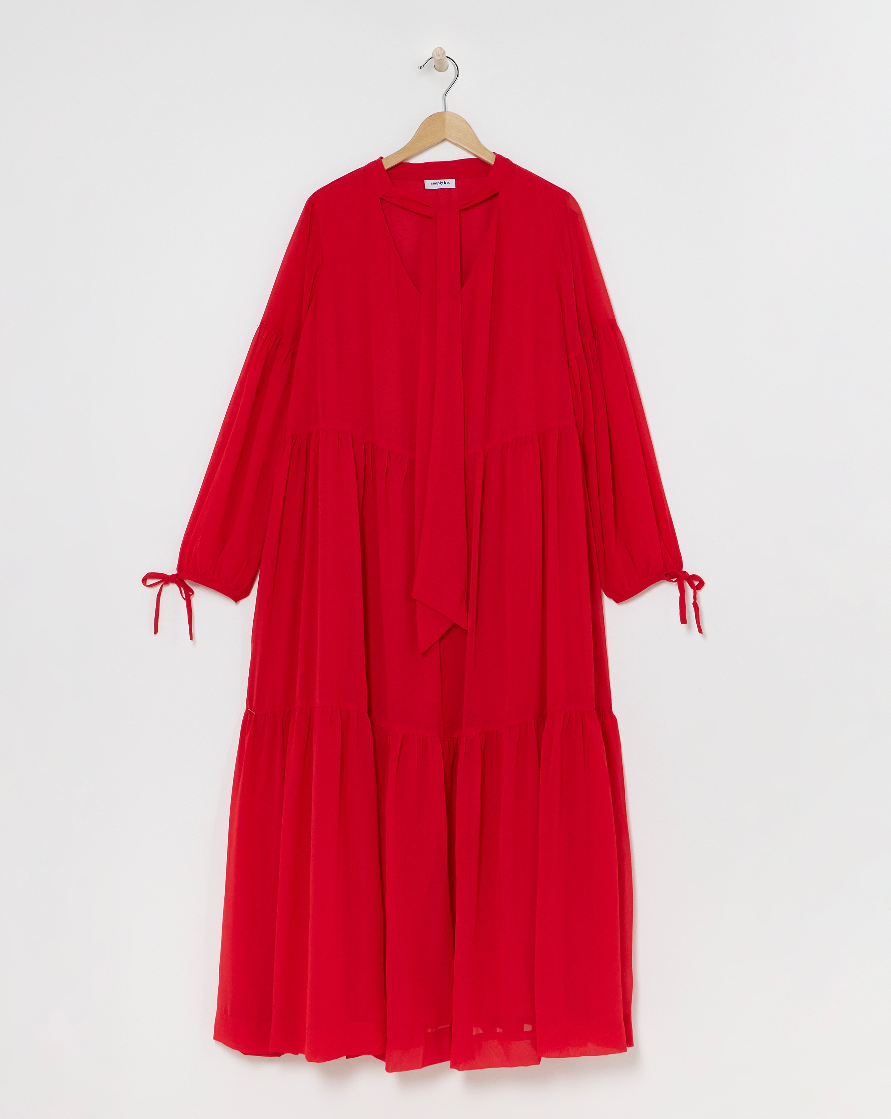 Tiered Georgette Maxi Dress