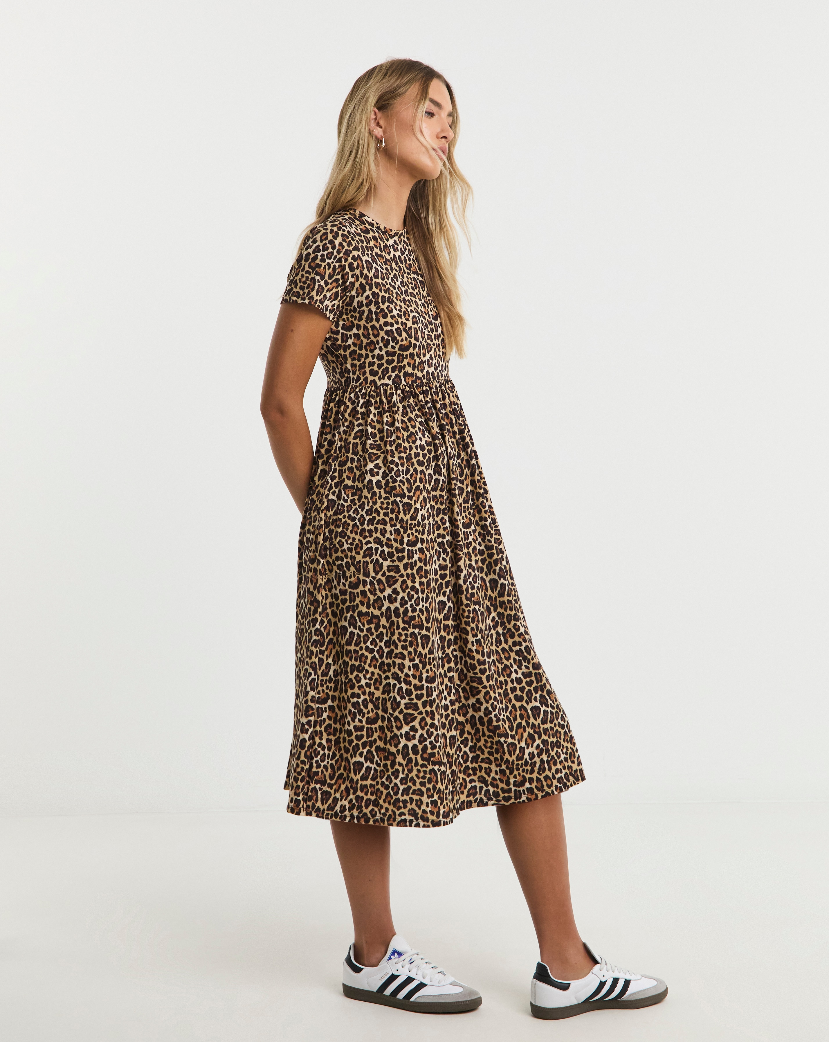 Leopard Supersoft Midi Dress