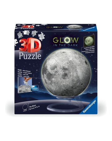 Glow in the Dark Moon 3D Puzzle Ball, 72pc