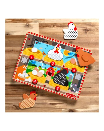 Melissa & Doug Magnetic Press & Pop Wooden Puzzle