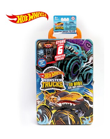 Hot Wheels Monster Trucks Tin Storage Case