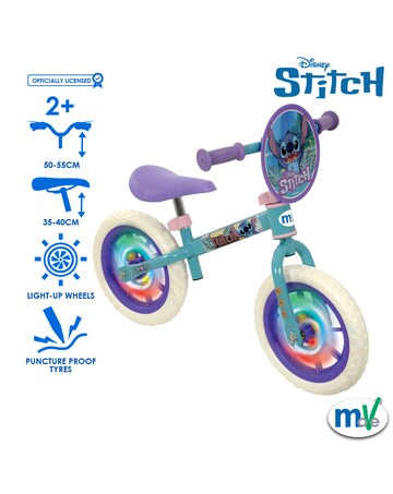 Stitch Balance Bike With Light Up Wheels