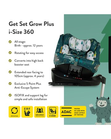 Cosatto Get Set Grow Plus i-Size 360 - Yoohoo Yeti