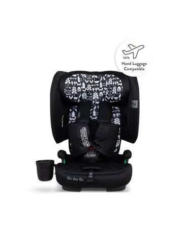 Cosatto On The Go i-Size Foldable Travel Car & Booster Seat - Silhouette