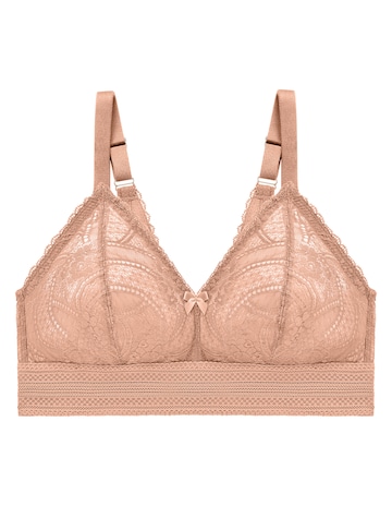 Glamorise Plus Size Luxe Lace Bralette 7012
