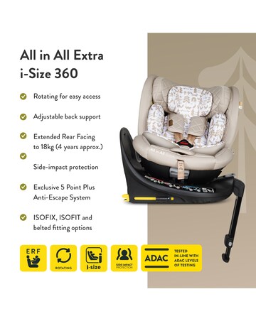 Cosatto All in Extra i-Size 360 Car Seat - Whisper