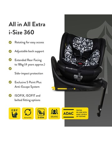 Cosatto All in Extra i-Size 360 Car Seat - Silhouette