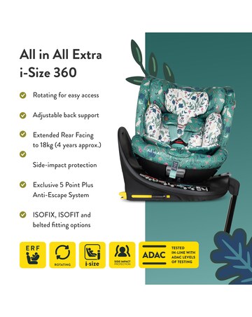 Cosatto All in Extra i-Size 360 Car Seat - Masquerade
