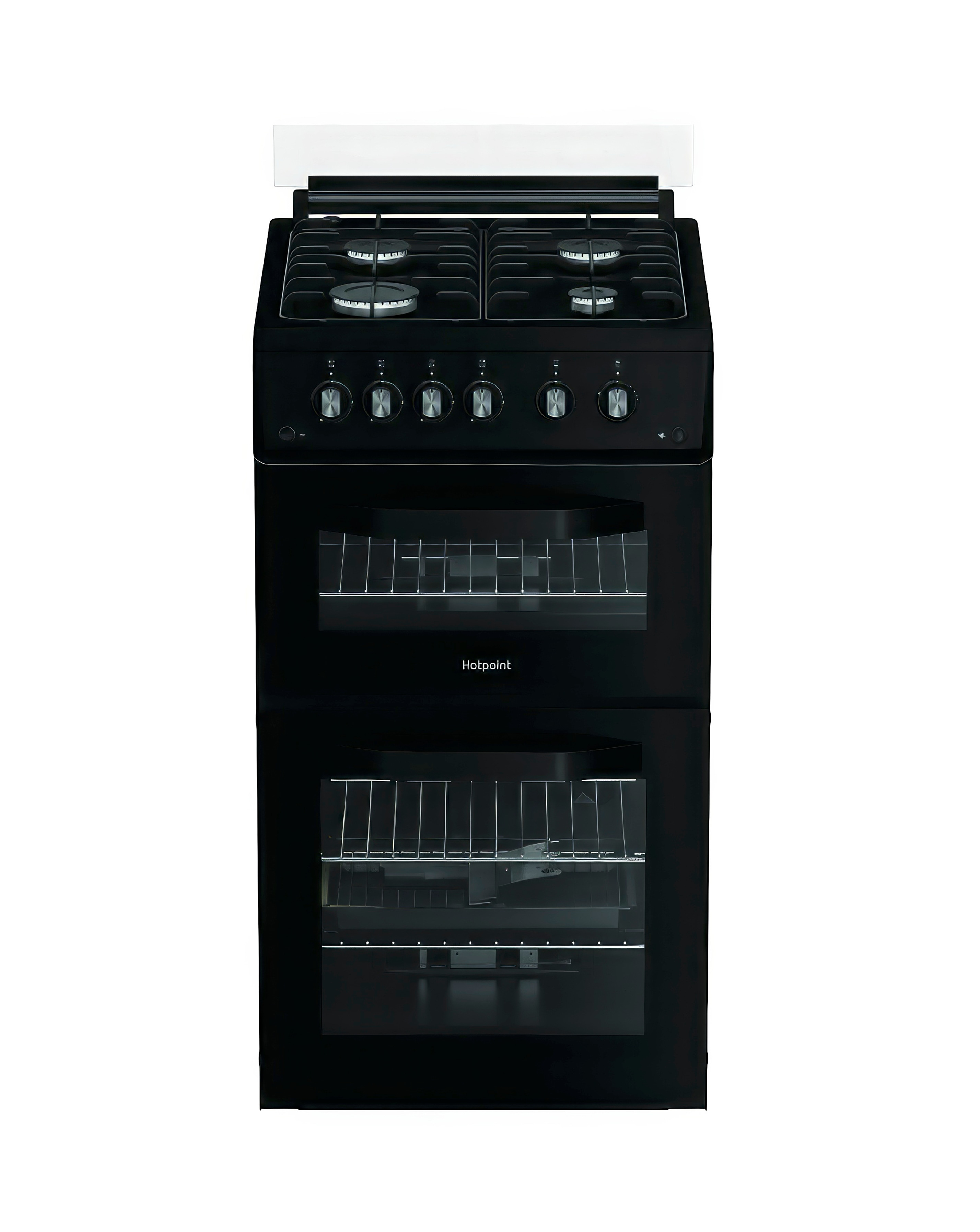 Hotpoint HDG5GCB Gas Double Cooker Black