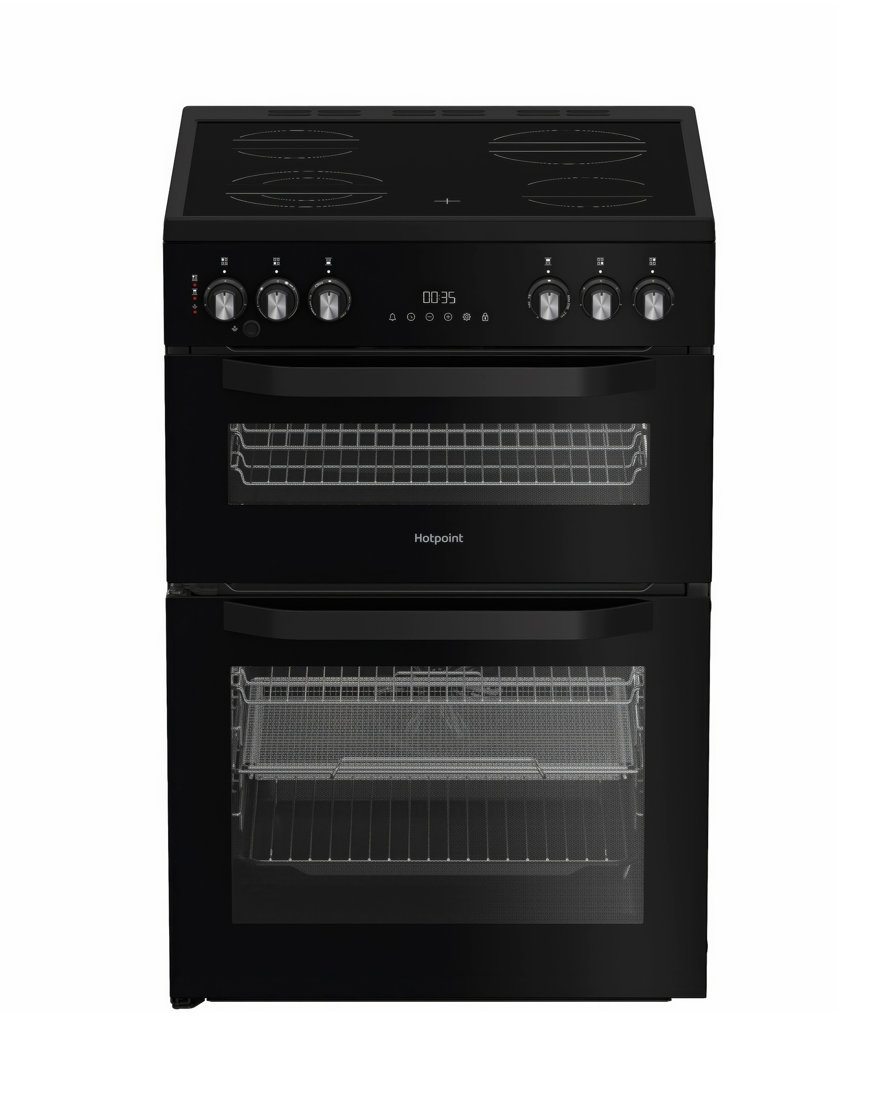 Hotpoint HDE6VDCASB1 Cooker - Black