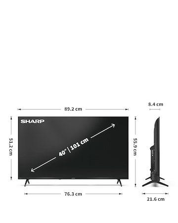 Sharp 2T-C40HE2245KB 40in Smart Full HD Tivo LED TV