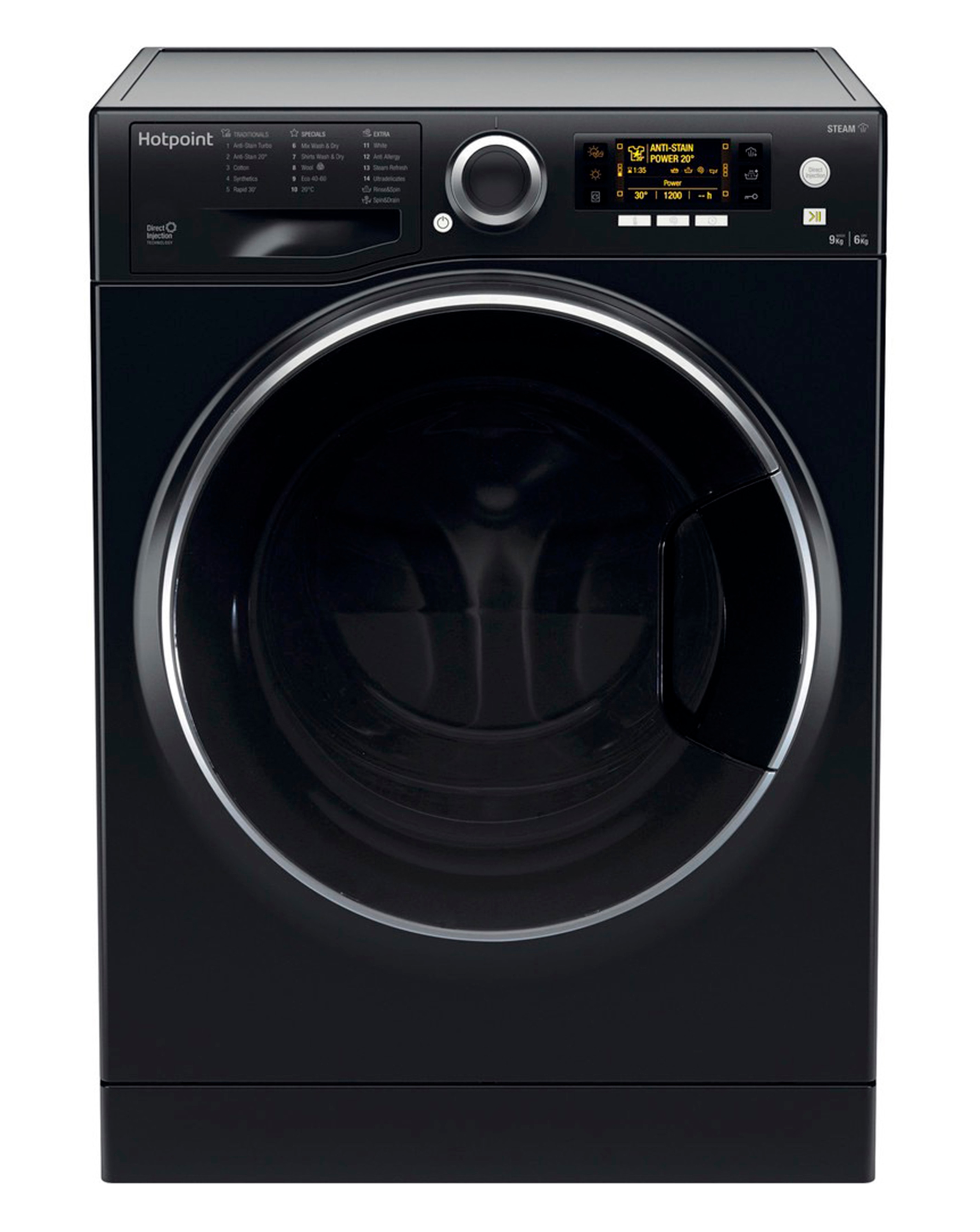 Hotpoint RD966JKDUKN Washer Dryer Black