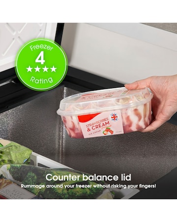 Abode A142CF0E1B Chest Freezer 142L Black + Install