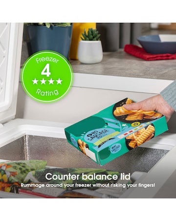 Abode A142CF0E1W Chest Freezer 142L White + Install