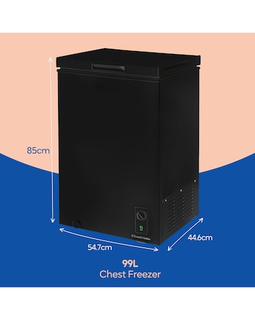 Russell Hobbs RH99CF0E1B 99L Chest Freezer Black + Install
