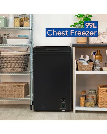 Russell Hobbs RH99CF0E1B 99L Chest Freezer Black + Install