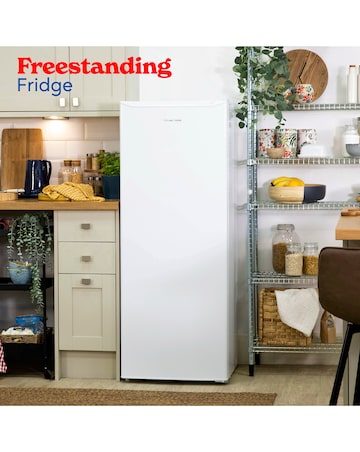 Russell Hobbs RH143LF552E1W Upright Freestanding Larder Fridge White + Install