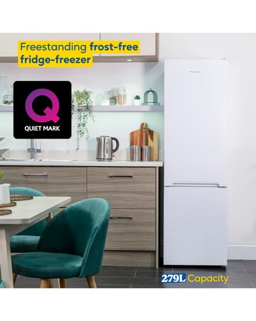 Russell Hobbs RH180FFFF551E1W Frost-Free Fridge Freezer White + Install