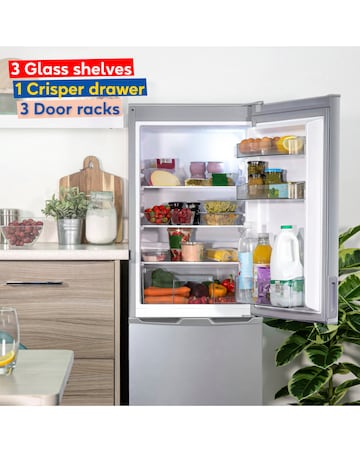 Russell Hobbs RH145FF501E1S Fridge Freezer Stainless Steel + Install