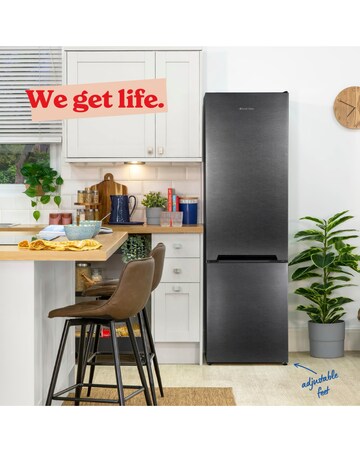 Russell Hobbs RH180FFFF551E1DS 70/30 Fridge Freezer Dark Steel + Install