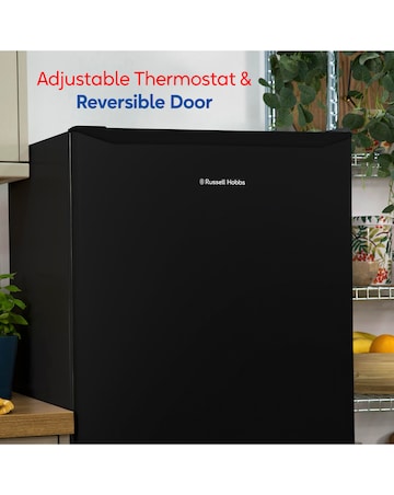 Russell Hobbs RH143FZ552E1B 143cm High Small Upright Freezer - Black + Install