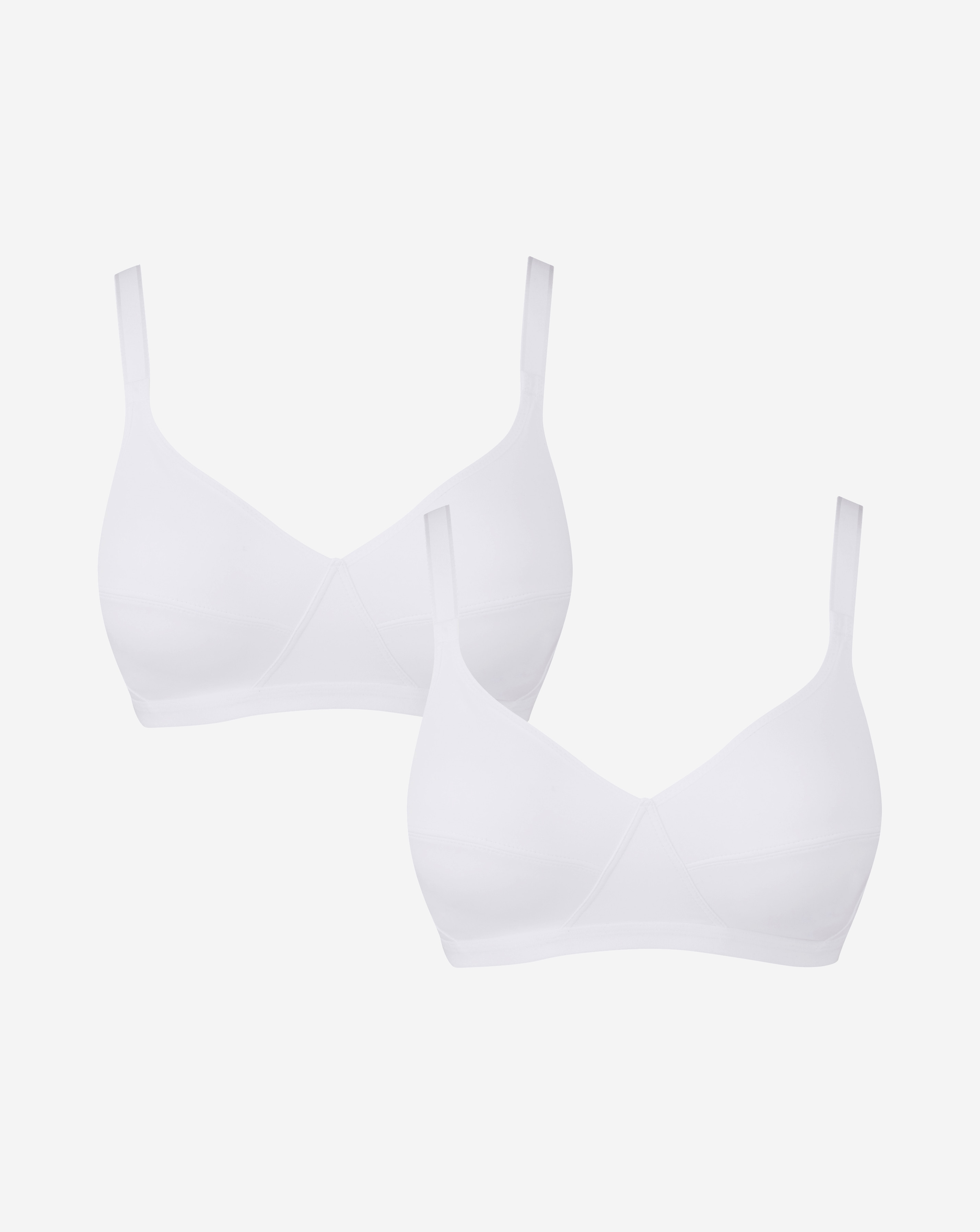 Playtex Essentials 2Pack Bras Wht/Wht