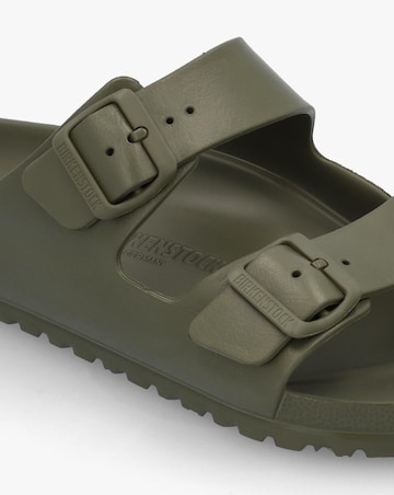 Birkenstock Mens Arizona EVA Khaki Two Bar Mules Standard Width
