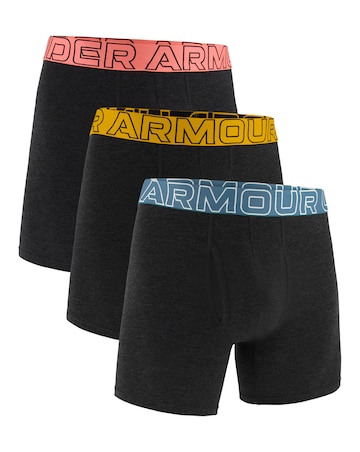 Under Armour Performance Cotton 6Inch 3 Pack Boxers