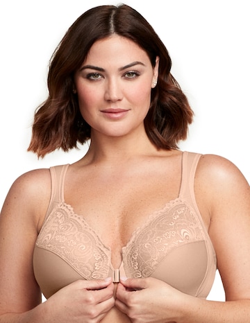 Glamorise Plus Size WonderWire Front-Fastening Bra 1245