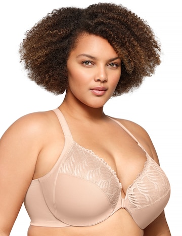Glamorise Plus Size Front-Close T-Back WonderWire 1246