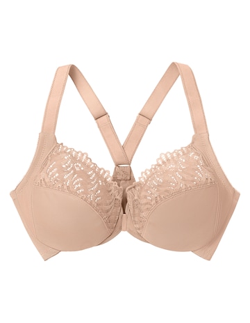 Glamorise Plus Size Front-Close T-Back WonderWire 1246